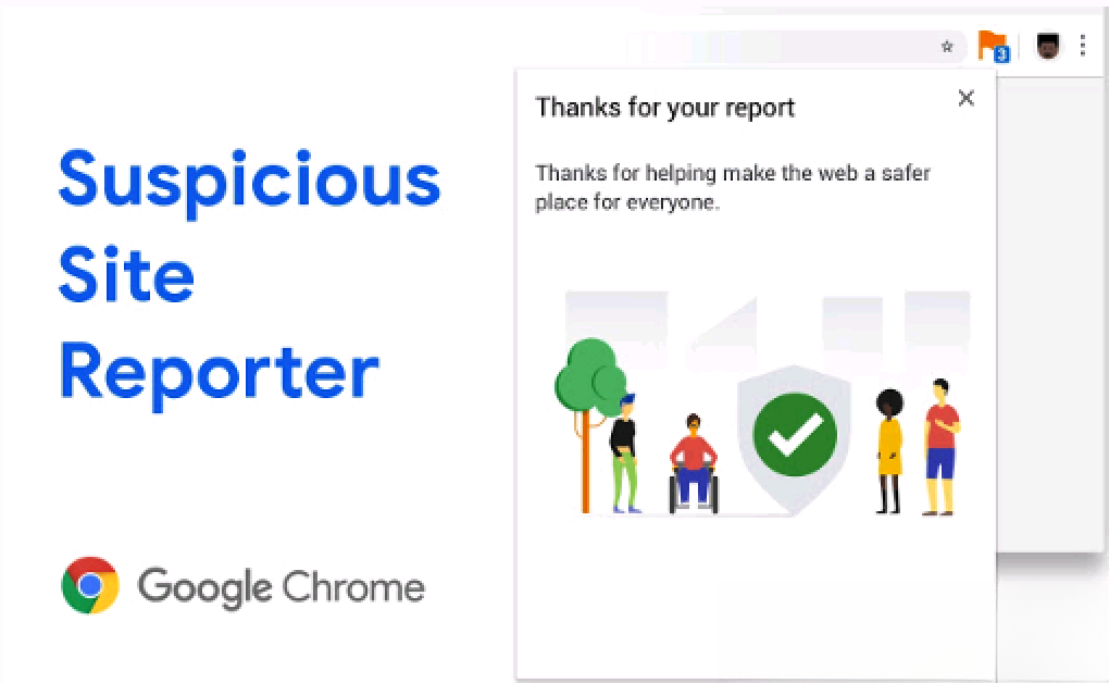 Suspicious Site Reporter - 将可疑网站报告给谷歌安全浏览器